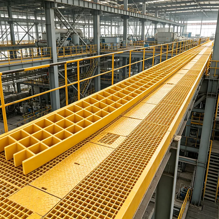 Heavy-Duty FRP Walkway Grating